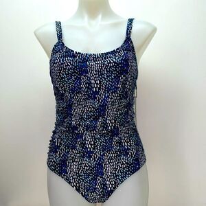 🔥 Nicole miller swimsuit one piece sz M New